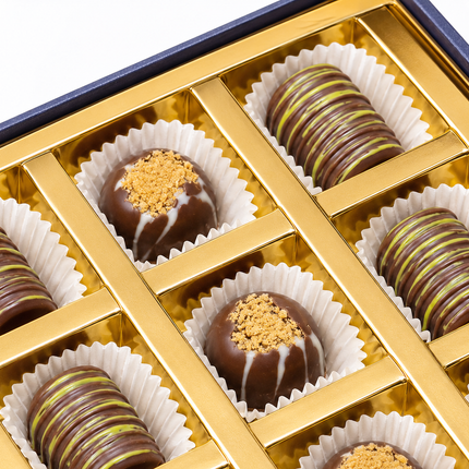 Praliner med Pistagekräm och karamellkex – 24 st