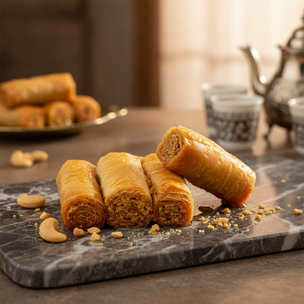 Baklawa rolls "Baklava with cashew nuts"