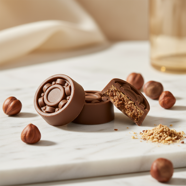 Dubai Praliner- Hasselnötskräm fyllning