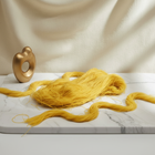 Kataifi med gurkmeja - gulfärgade trådar