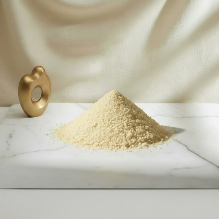 Kunafa-pulver beige samma form